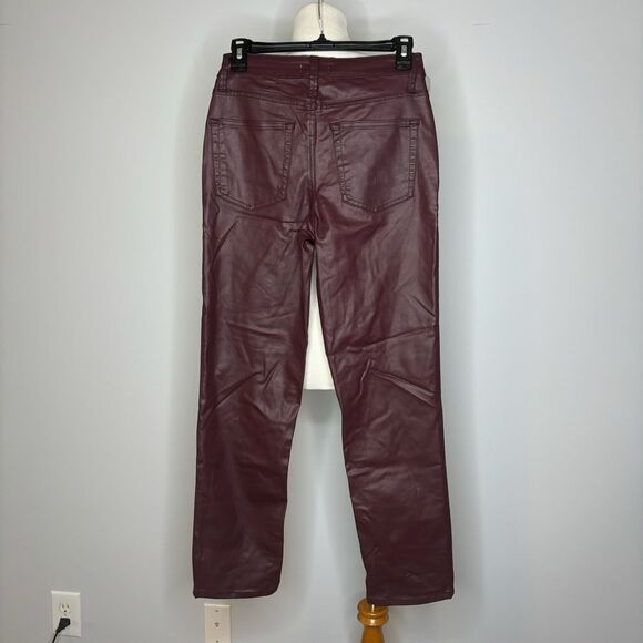 Edgely- Purple High Rise Straight Leg Pants - Picture 2 of 2
